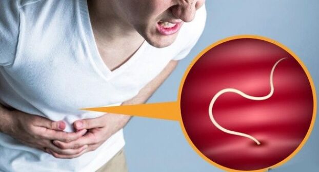 douleurs abdominales dues aux parasites